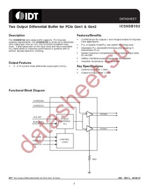 ICS9DB102BFLF datasheet  